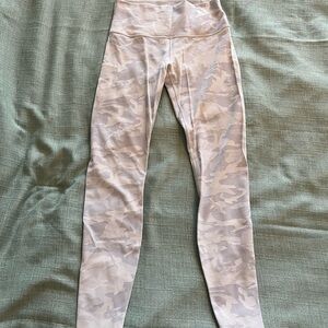 lululemon athletica Align High-Rise Leggings Gray Camo Size 8